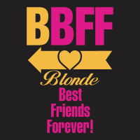 Blonde Best Friend Forever Left Arrow. T-shirt | Artistshot