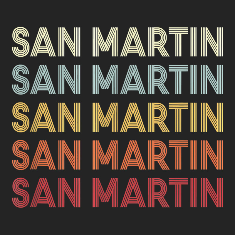 San Martin California San Martin Ca Retro Vintage Text T Shirt 3/4 Sleeve Shirt by cm-arts | Artistshot