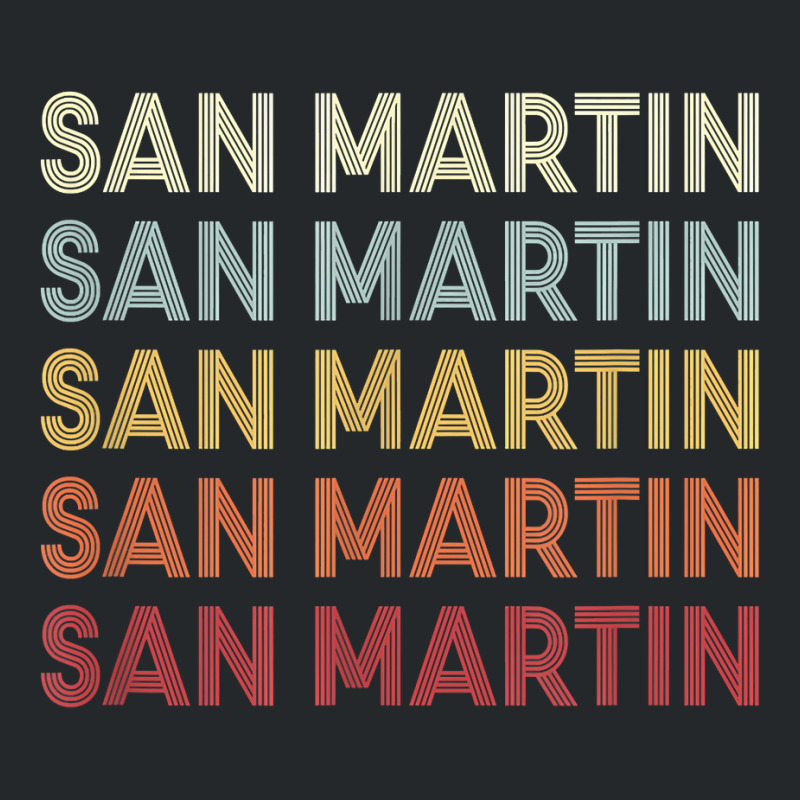 San Martin California San Martin Ca Retro Vintage Text T Shirt Crewneck Sweatshirt by cm-arts | Artistshot