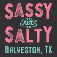 Galveston Texas Sassy And Salty Souvenir Vintage Hoodie | Artistshot