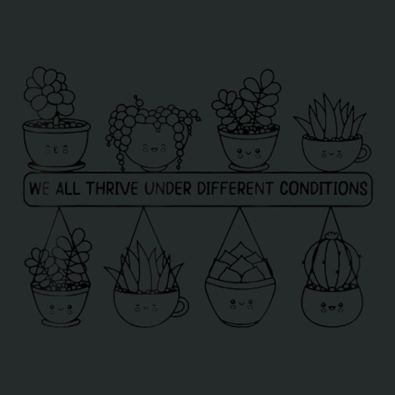 We All Thrive Under Different Conditions Women's Triblend Scoop T-shirt by Loves | Artistshot