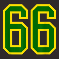 Jersey Number #66 Green Yellow Birthday Sports Number 66 Racerback Tank | Artistshot