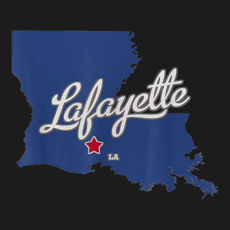 Lafayette Louisiana La Map T Shirt Hoodie & Jogger Set | Artistshot