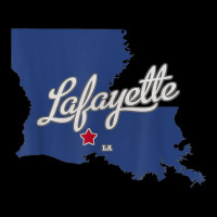 Lafayette Louisiana La Map T Shirt Fleece Short | Artistshot