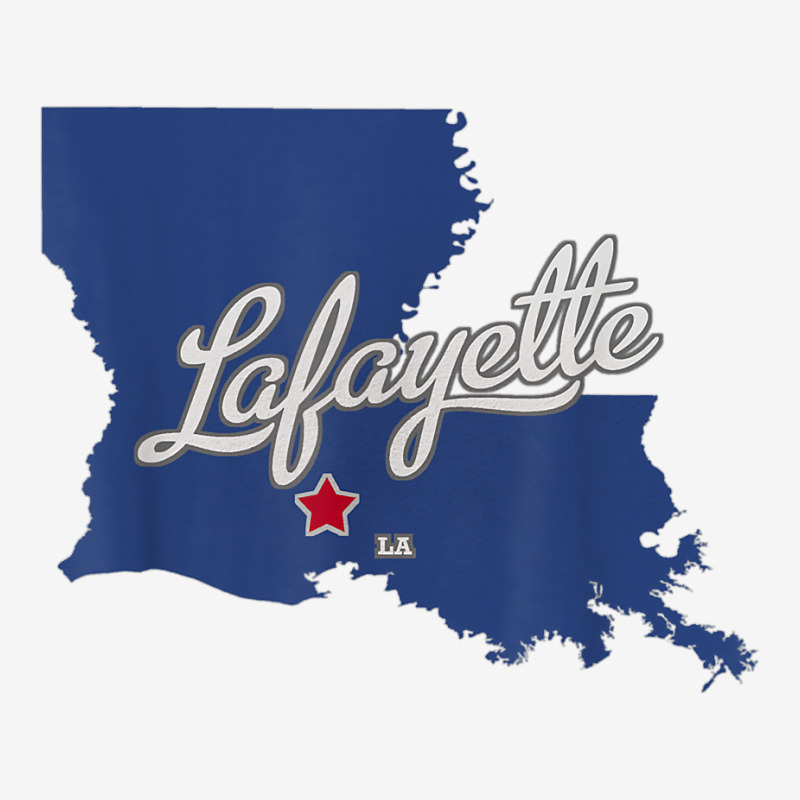 Lafayette Louisiana La Map T Shirt Youth 3/4 Sleeve | Artistshot