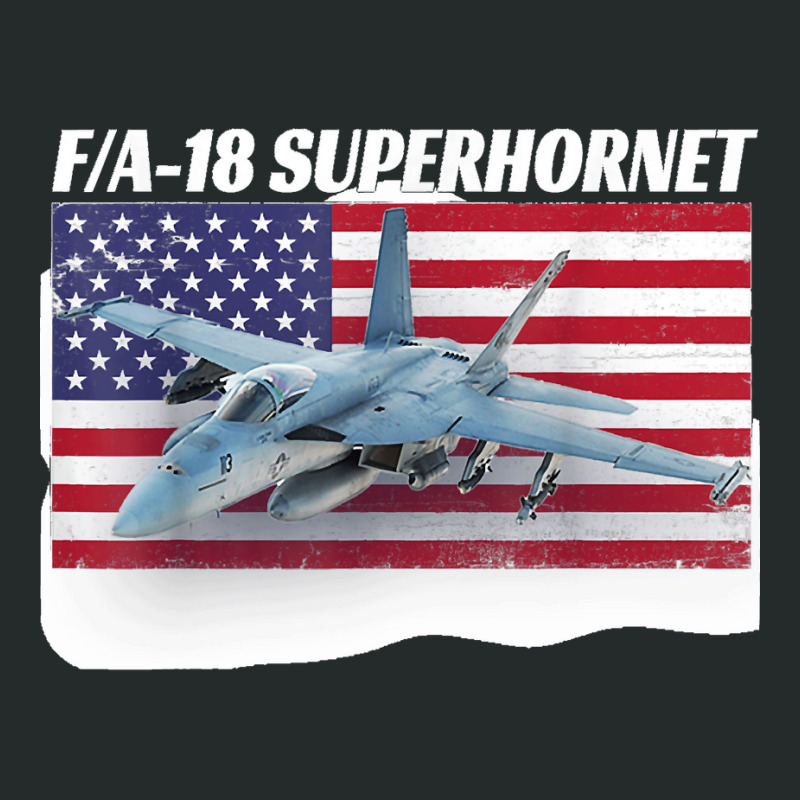 Patriotic American Naval Fa 18 Superhornet Tee In Action Women's Triblend Scoop T-shirt by cm-arts | Artistshot