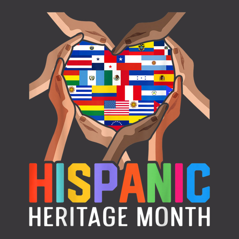 Latin Countries Hands Heart Flags Hispanic Heritage Month T Shirt Ladies Curvy T-Shirt by cm-arts | Artistshot