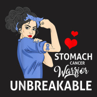 Stomach Cancer Awareness Warrior Unbreakable Strong Women T-shirt | Artistshot