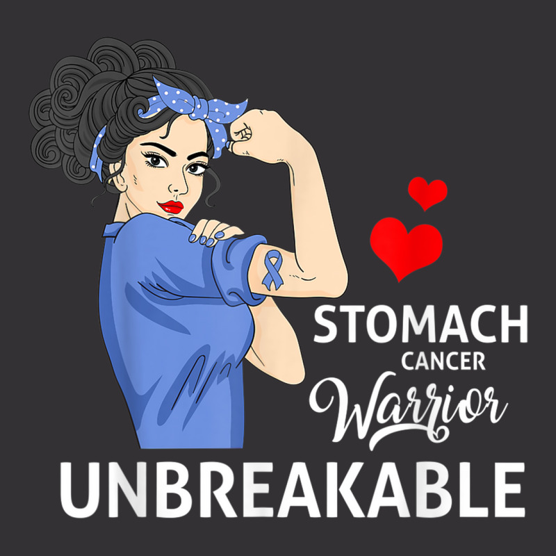 Stomach Cancer Awareness Warrior Unbreakable Strong Women Vintage Hoodie | Artistshot