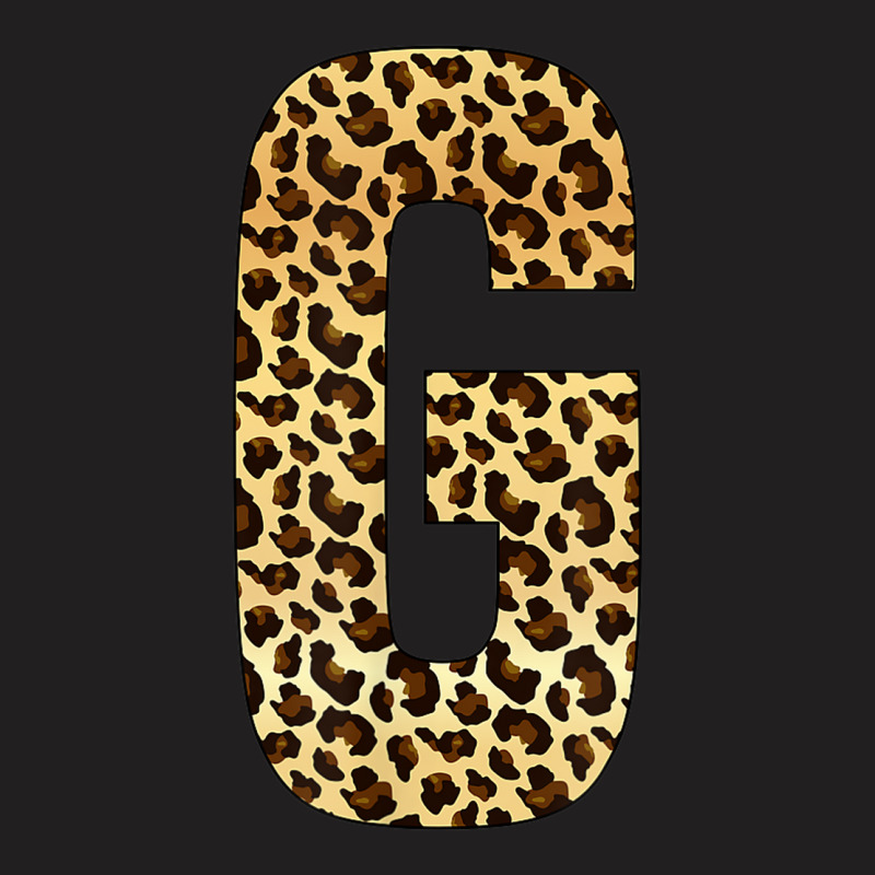 Letter G Alphabet Letters Leopard Cheetah Initial T-Shirt by Loves | Artistshot