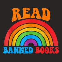 I Read Banned Books T Shirt Rainbow Readers Reading Book T Shirt Ladies Fitted T-shirt | Artistshot