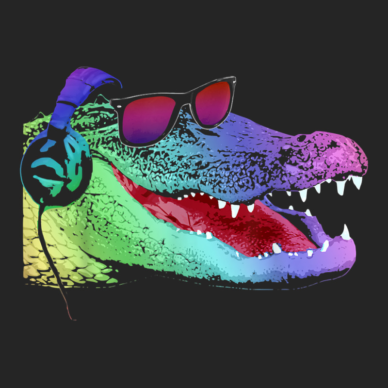 Alligator With Headphones And Sunglasses Unisex Hoodie by Graham Sanchez | Artistshot