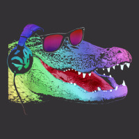 Alligator With Headphones And Sunglasses Vintage Short | Artistshot