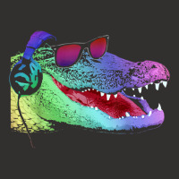 Alligator With Headphones And Sunglasses Champion Hoodie | Artistshot