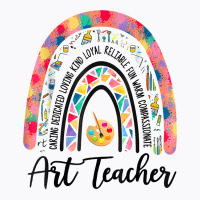 Art Teacher Boho Rainbow Caring Dedicated Loving Vintage T Shirt T-shirt | Artistshot