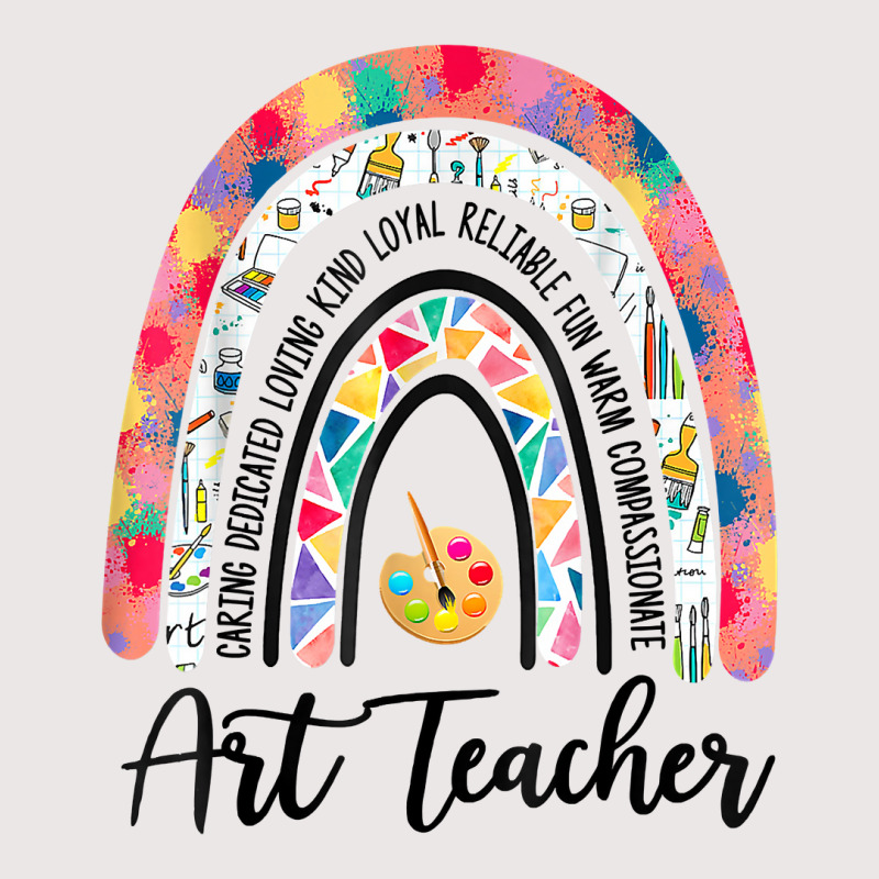 Art Teacher Boho Rainbow Caring Dedicated Loving Vintage T Shirt Pocket T-Shirt by cm-arts | Artistshot