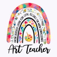 Art Teacher Boho Rainbow Caring Dedicated Loving Vintage T Shirt Tank Top | Artistshot