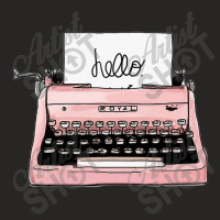 Hand Drawn Vintage Typewriter Writing Machine Ladies Fitted T-shirt | Artistshot