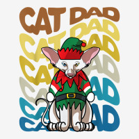 Mens Retro Vintage Cats Oriental Shorthair Cat Dad Christmas T Shirt Portrait Canvas Print | Artistshot