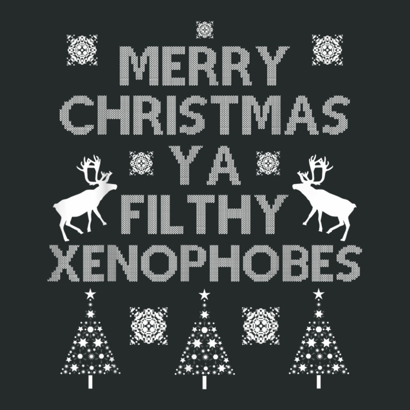 Merry Christmas Ya Filthy Xenophobes Shirt. Progressive Tee. Women's Triblend Scoop T-shirt by cm-arts | Artistshot