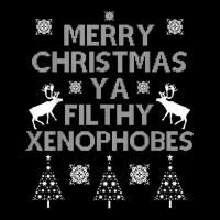 Merry Christmas Ya Filthy Xenophobes Shirt. Progressive Tee. Men's 3/4 Sleeve Pajama Set | Artistshot