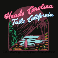 Heads Carolina Tail California Western Summer Beach Paradise Gift Scorecard Crop Tee | Artistshot