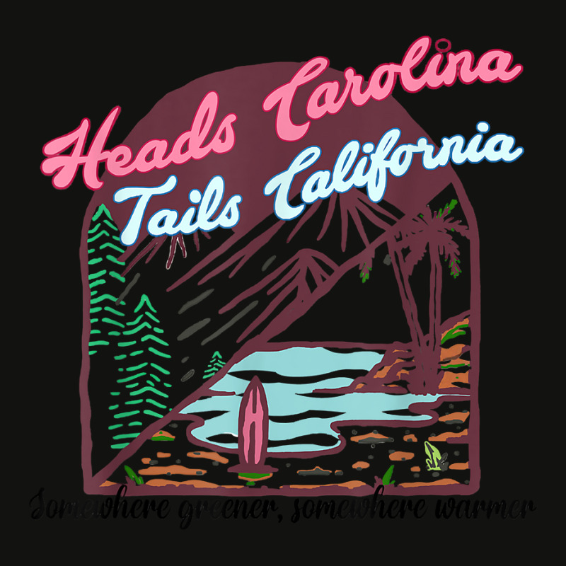 Heads Carolina Tail California Western Summer Beach Paradise Gift Scorecard Crop Tee by FrancesTiffany | Artistshot