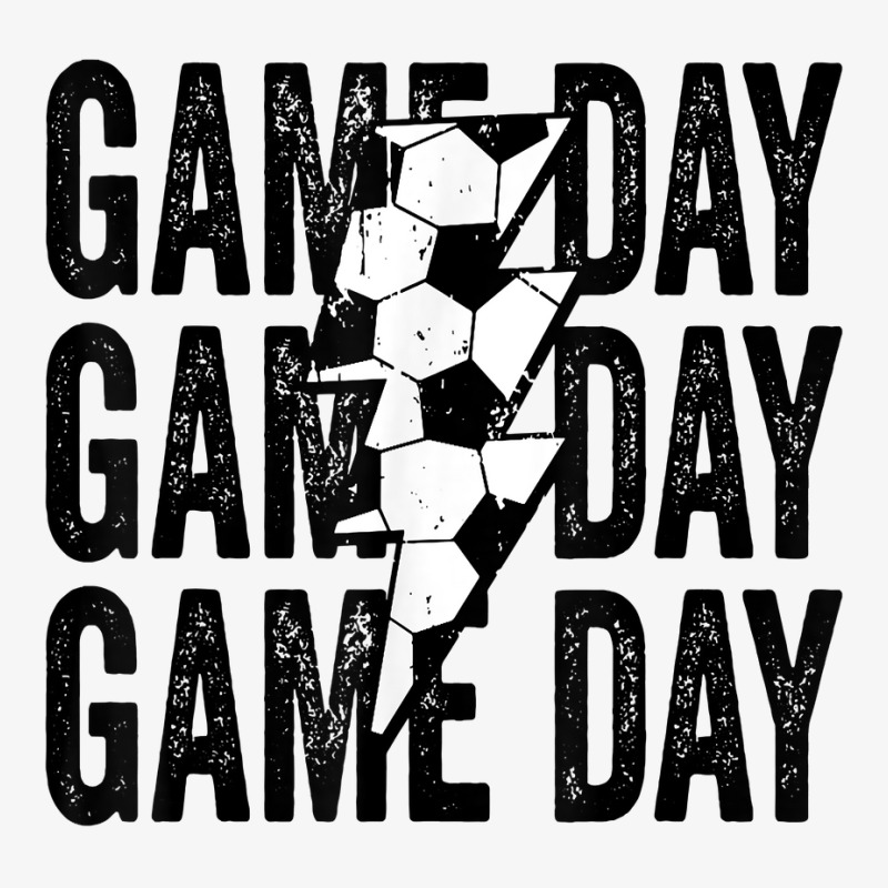 Vintage Game Day Soccer Lightning Bolt Funny Soccer Lover T Shirt Ladies Fitted T-Shirt by cm-arts | Artistshot