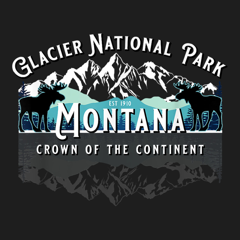 Glacier National Park Montana Moose Hiking Camping Souvenir New Year Classic T-shirt | Artistshot