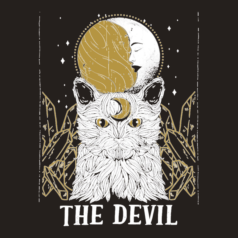 Devil Cat Moon Tarot Card Pagan Goblincore Goth Occult Sweatshirt Tank Top by MICHAELFRANCISSMITH | Artistshot