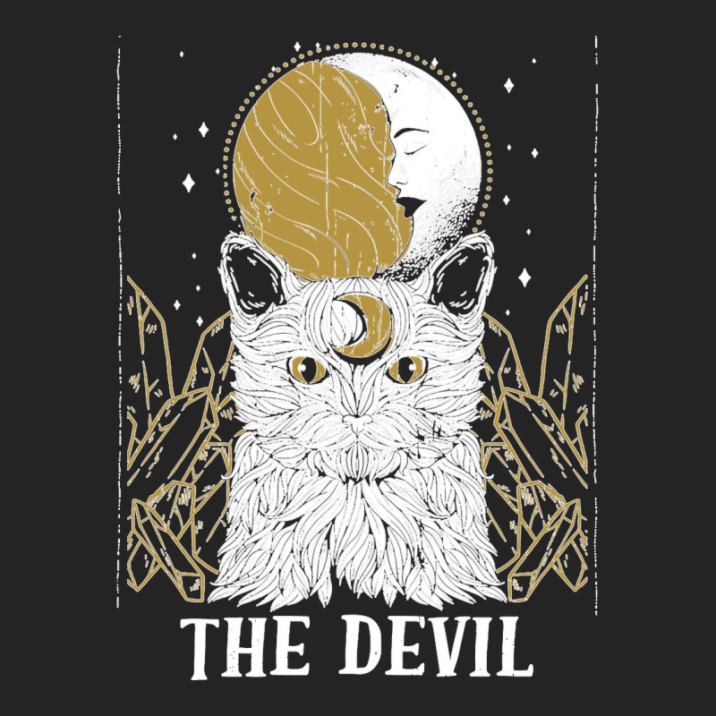 Devil Cat Moon Tarot Card Pagan Goblincore Goth Occult Sweatshirt 3/4 Sleeve Shirt by MICHAELFRANCISSMITH | Artistshot