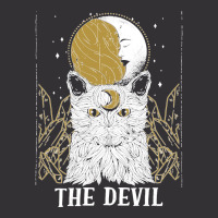 Devil Cat Moon Tarot Card Pagan Goblincore Goth Occult Sweatshirt Vintage Short | Artistshot