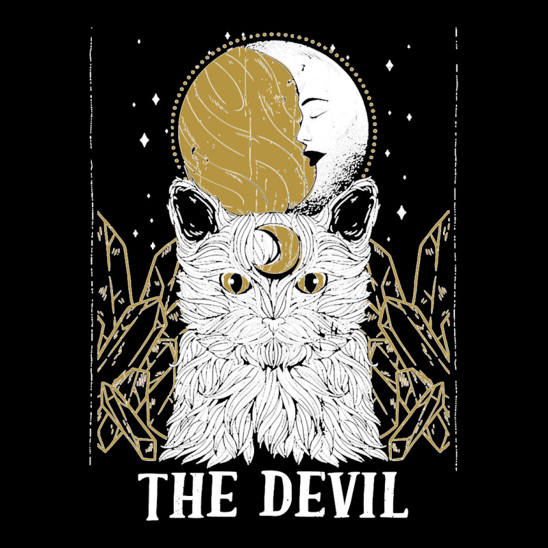 Devil Cat Moon Tarot Card Pagan Goblincore Goth Occult Sweatshirt Cropped Hoodie by MICHAELFRANCISSMITH | Artistshot