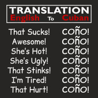 Funny Cuban Spanish Cono Bilingual Slang T Shirt Ladies Fitted T-shirt | Artistshot