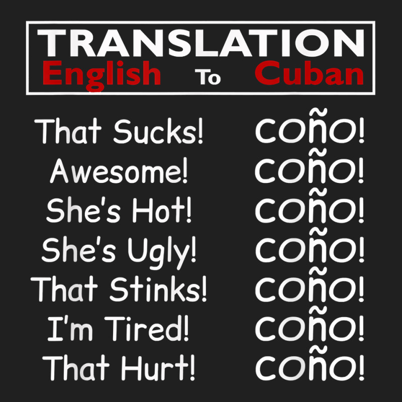 Funny Cuban Spanish Cono Bilingual Slang T Shirt Ladies Polo Shirt by mantewipuortog | Artistshot