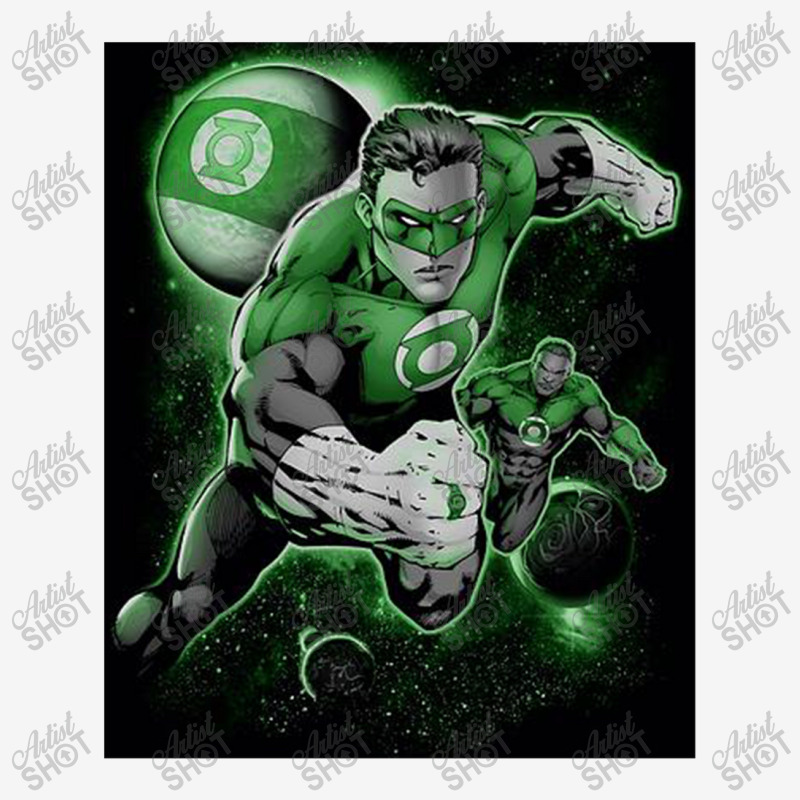 Green Lantern, Lantern Planet, Landscape Canvas Print | Artistshot