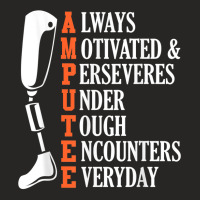 Amputee Quote Funny Leg Prosthetic Legged Surgery Graphic Ladies Fitted T-shirt | Artistshot