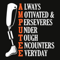 Amputee Quote Funny Leg Prosthetic Legged Surgery Graphic Scorecard Crop Tee | Artistshot