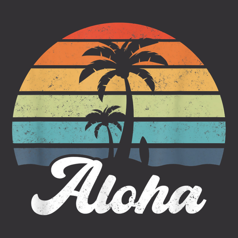 Aloha Hawaii Hawaiian Island Shirt Palm Beach Surfboard Surf T Shirt Vintage Hoodie by cm-arts | Artistshot