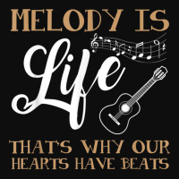 Music T Shirt Melody Is Life Novelty Guitar Shirt T Shirt Crop Top | Artistshot