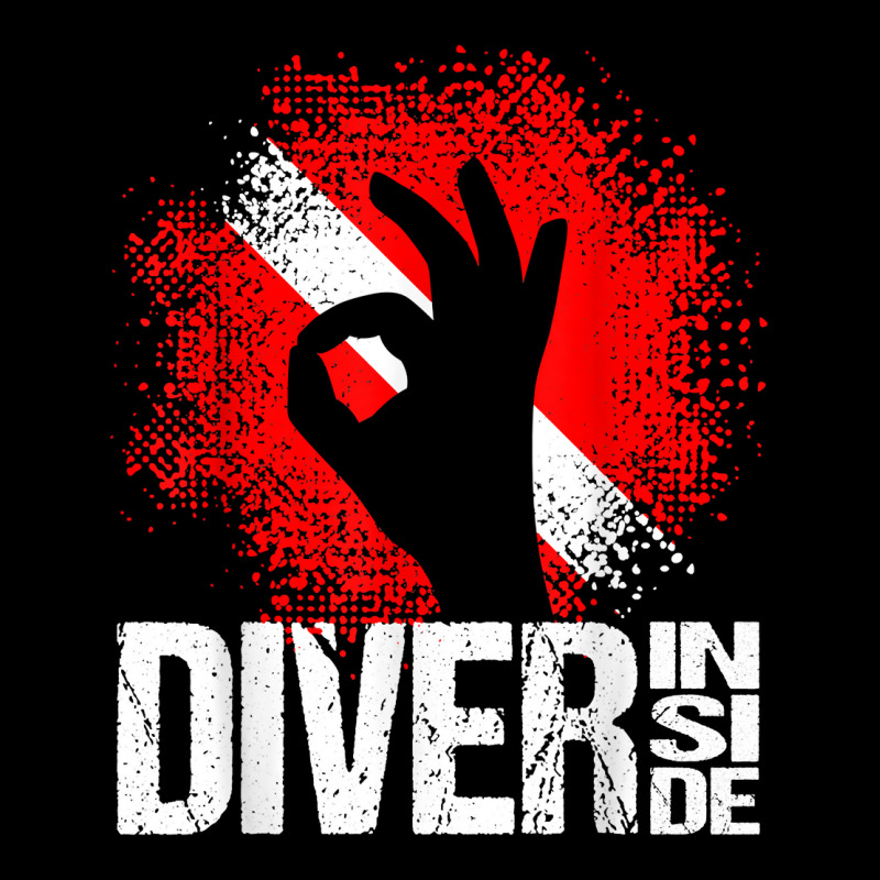 Diver Inside Diving Flag Wreck Sports Diving Pocket T-Shirt by NorikoKanemura | Artistshot