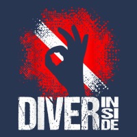 Diver Inside Diving Flag Wreck Sports Diving Men Denim Jacket | Artistshot