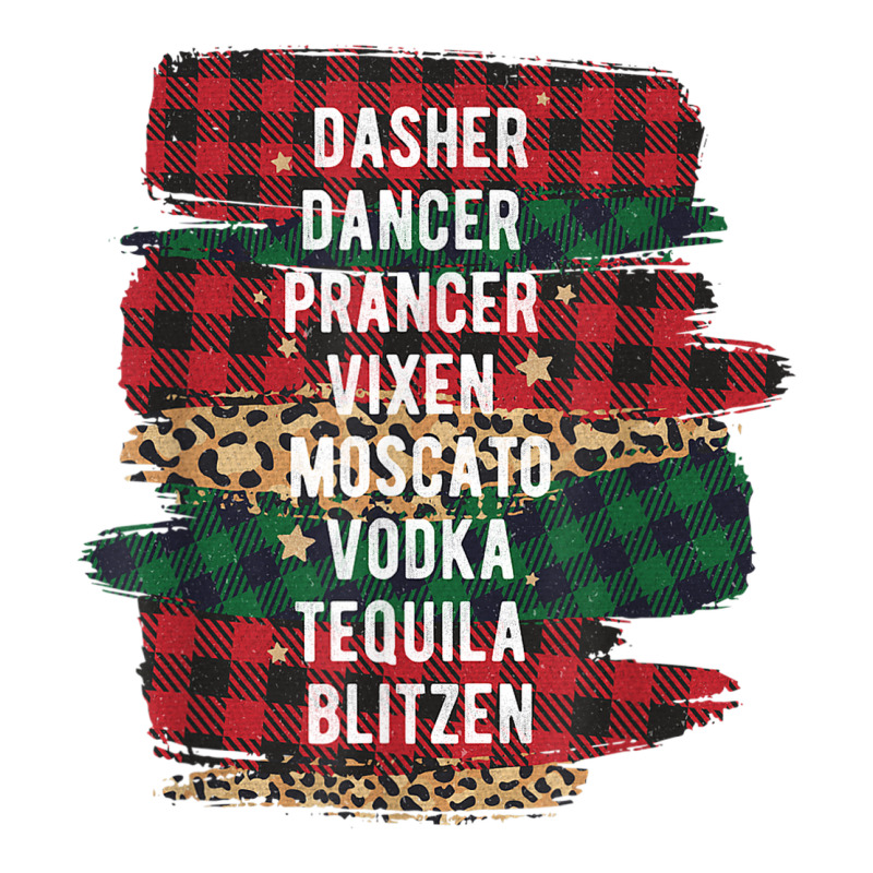 Funny Christmas Buffalo Plaid Reindeer Party Names Stainless Steel Water Bottle | Artistshot