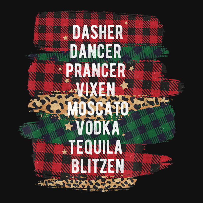 Funny Christmas Buffalo Plaid Reindeer Party Names Slide Sandal | Artistshot