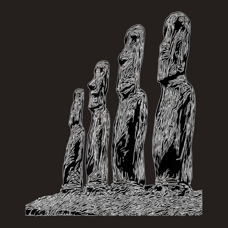 Easter Island Moai Statue Monolith World Mystery Tank Top | Artistshot