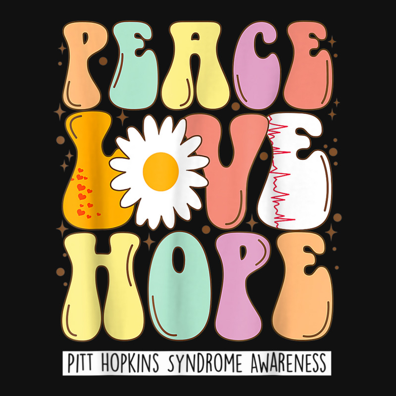 Peace Love Hope Pitt Hopkins Syndrome Phs Awareness Gift Baby Beanies | Artistshot