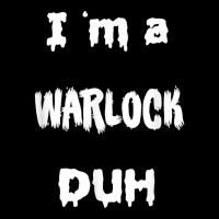 Easy I Am Warlock Duh Scary Last Minute Costumes Adjustable Cap | Artistshot