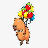 Capybara Giant Cavy Rodent With Balloons Capybara T Shirt Adjustable Cap | Artistshot