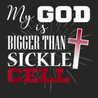 Sickle Cell Awareness Shirt Anemia Support God Bigger Ladies Fitted T-shirt | Artistshot