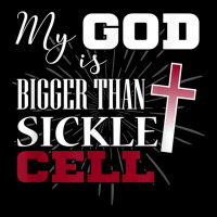 Sickle Cell Awareness Shirt Anemia Support God Bigger Maternity Scoop Neck T-shirt | Artistshot